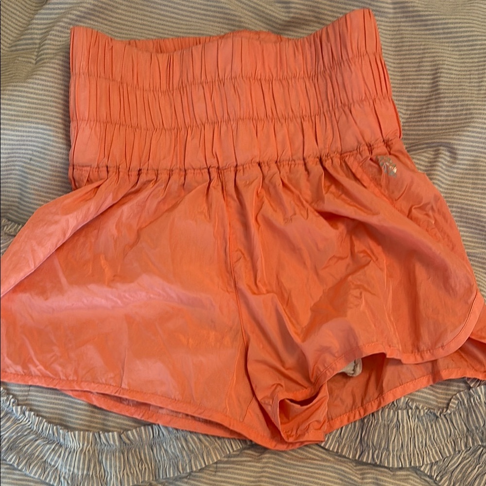 FP Movement by Free People High Waist Orange Shorts